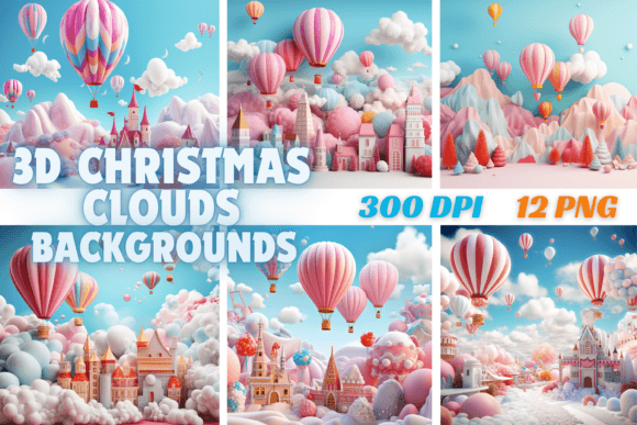 3D Christmas Clouds Backgrounds: A Designer's Guide to Festive Depth