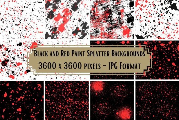 Black and Red Paint Splatter Backgrounds: Unleash Bold Creativity