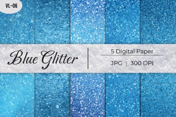 Blue Glitter Paper Backgrounds: Elevating Digital Projects