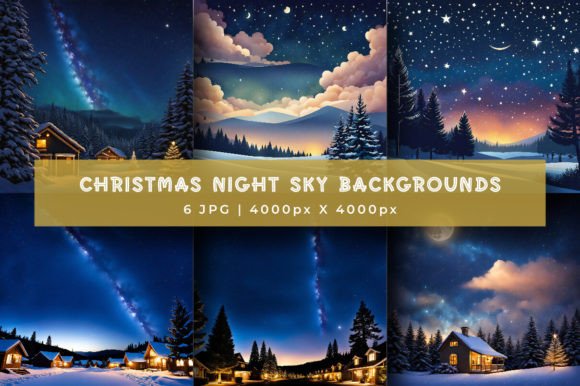 Christmas Starry Night Sky Backgrounds: A Designer's Guide