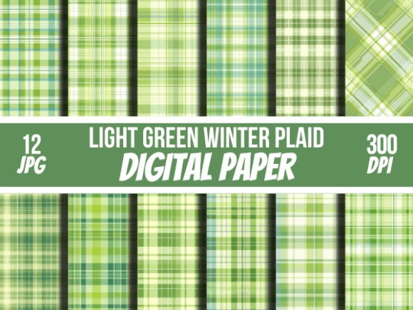 Light Green Winter Plaid Backgrounds Pap: A Designer's Guide