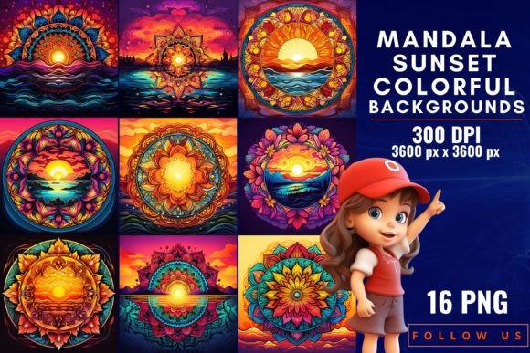 Mandala Sunset Colorful Backgrounds: A Designer's Guide