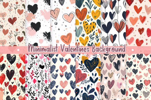 Minimalist Valentine's Backgrounds: A Designer's Toolkit