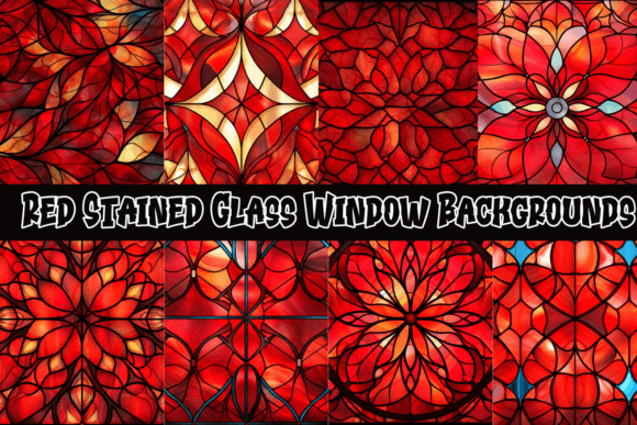 Red Stained Glass Window Backgrounds: A Designer's Guide