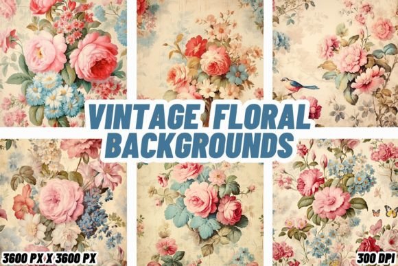 Rediscovering Charm with Vintage Floral Backgrounds