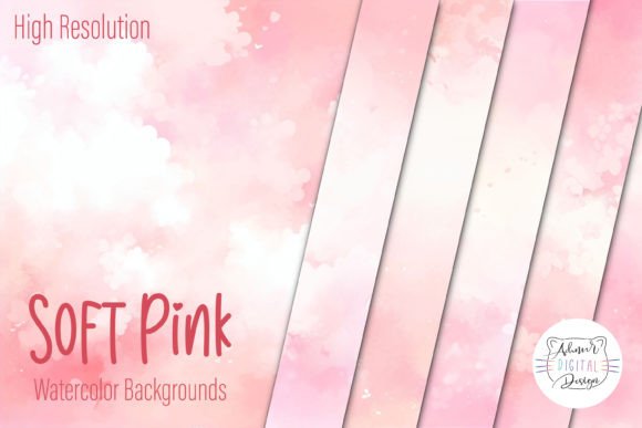 Soft Pink Watercolor Backgrounds: Elevate Your Designs