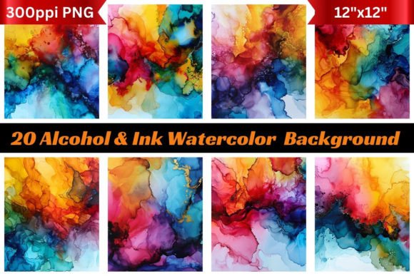 Unleash Creativity: Alcohol and Ink Watercolor Backgrounds