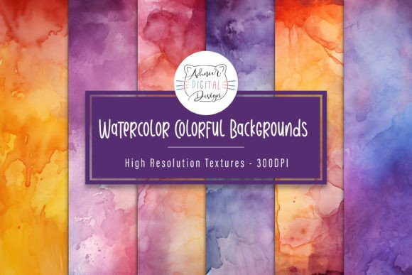Watercolor Colorful Backgrounds: A Creative Toolkit